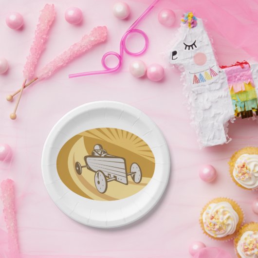 Zonnebakauto Papieren Bordje (Feest)