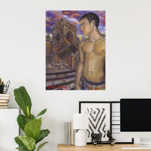 Zonnebakkerij en stadions poster (Thuiskantoor)