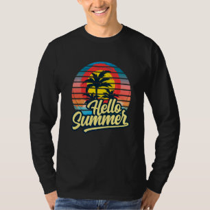 Zonnebakpalm Hallo zomervakantie Holi T-shirt