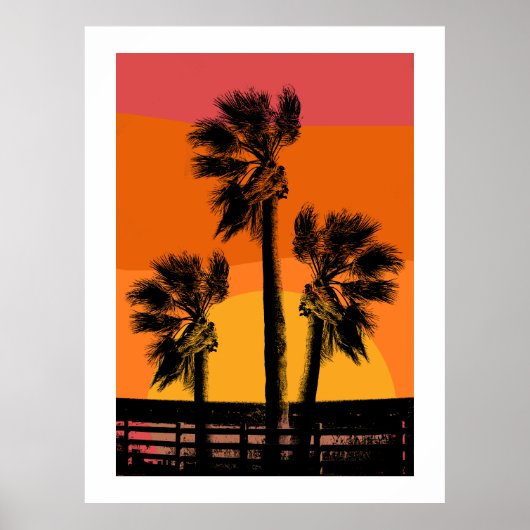 Zonnebakpalm Poster (Voorkant)