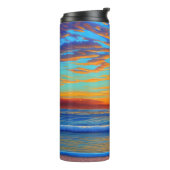 Zonnebakpalm tropisch eiland thermosbeker (Gedraaid links)