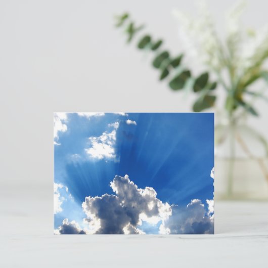 zonnebalken briefkaart (Staand voorkant)