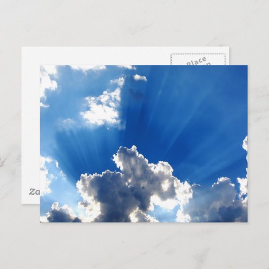 zonnebalken briefkaart (Voorkant / Achterkant)