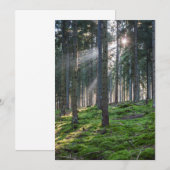 Zonnebalken in het Zwarte Woud Bedankkaart (Voorkant / Achterkant)