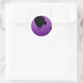 zonneballonvaren ronde sticker (Tas)