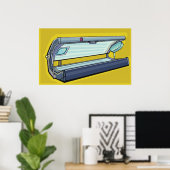 Zonnebank Retro Spa Poster (Thuiskantoor)