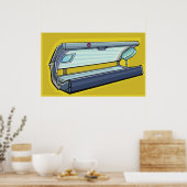 Zonnebank Retro Spa Poster (Keuken)