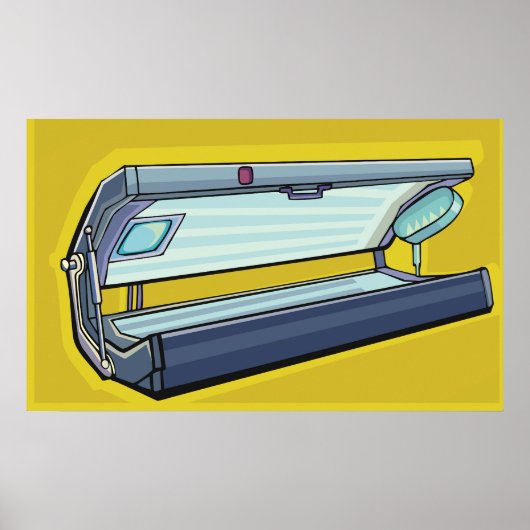 Zonnebank Retro Spa Poster (Voorkant)