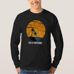 zonnebank voor tropische zomervakantie t-shirt