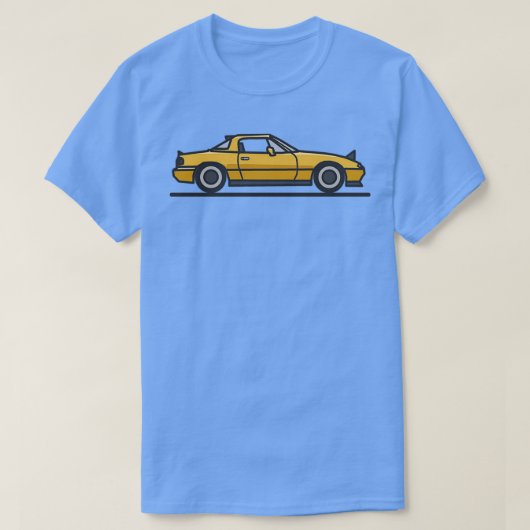 Zonnebarstgele miata t-shirt (Design voorkant)
