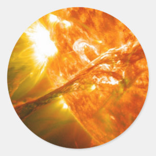 Zonnebestrijding Ronde Sticker