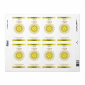 Zonnebieretiketten Etiket (Full Sheet)