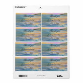 zonneblauw dank je wel etiket (Full Sheet)