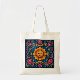 Zonnebloei - Folk Art Solarpunk Tas
