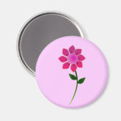 zonnebloem2_Vector_Clipart Magneet (Voorkant / Achterkant)