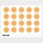 Zonnebloem 0.1 ronde sticker (Vel)