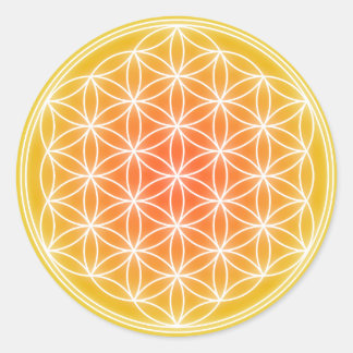 Zonnebloem 0.1 ronde sticker