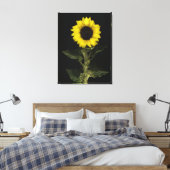 Zonnebloem 14 canvas afdruk (Insitu (Slaapkamer))