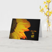 Zonnebloem 60e verjaardag kaart (Gele Bloem)