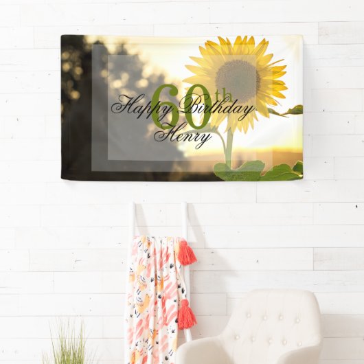 Zonnebloem 60e verjaardag spandoek (Insitu)