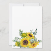 Zonnebloem 70e verjaardag kaart (Achterkant)