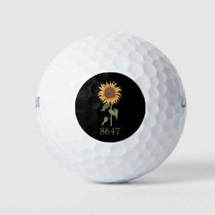 Zonnebloem 8647 86 47 Subtiele Anti Trump Bloemen  Golfballen