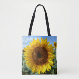 Zonnebloem Aangepast over de Canvas tas van de Dru