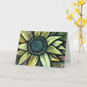Zonnebloem aarde dag Zonnebloemen Kunst Kaart (Gele Bloem)