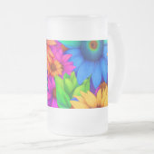 Zonnebloem Abstract #1 - Matglas Bierpul (Voorkant rechts)