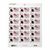  Zonnebloem - Adreslabel Etiket (Full Sheet)