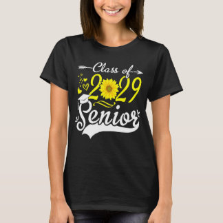 Zonnebloem Afstuderen Senior Klasse van 2029 29 Gr T-shirt