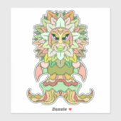Zonnebloem Alien Sticker (Vel)
