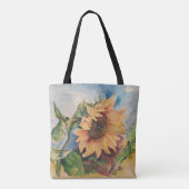 Zonnebloem All-Over-Print Tas (Achterkant)