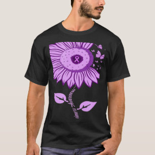 Zonnebloem Alzheimer Ribbon Paars Butt T-shirt