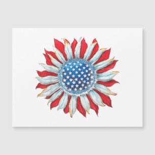 Zonnebloem Amerikaanse vlag 4 juli Vrouwen Mannen