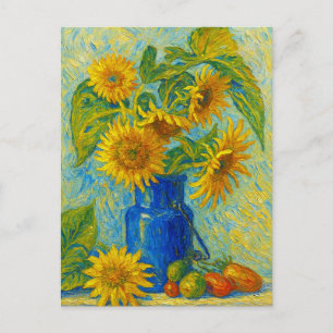 Zonnebloem Ansichtkaart Briefkaart