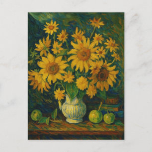 Zonnebloem Ansichtkaart Briefkaart