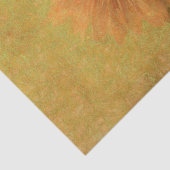 Zonnebloem  Antiek Geel Groen Textuur Tissuepapier (Detail)