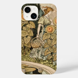 Zonnebloem Art Nouveau Tuin Grasset Vrouw Case-Mate iPhone 14 Hoesje
