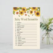 Zonnebloem Baby anagram spel (Staand voorkant)
