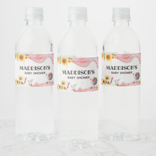 Zonnebloem Baby Q Baby Borrel Waterfles Etiket