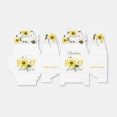 Zonnebloem Baby shower Bedankdoosjes (Uitgevouwen)