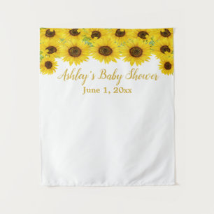 Zonnebloem Baby shower voor haar Photo Booth Prop Wandkleed