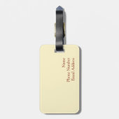 Zonnebloem Bagagelabel (Achterkant verticaal)