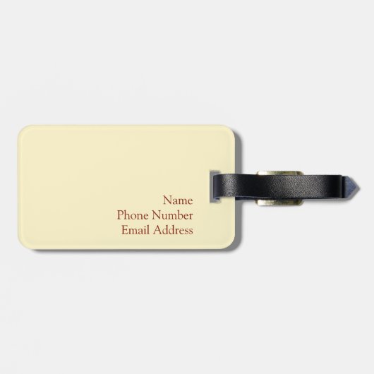 Zonnebloem Bagagelabel (Achterkant horizontaal)