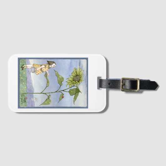 Zonnebloem Bagagelabel (Voorkant (horizontaal))