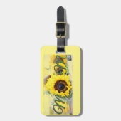 Zonnebloem Bagagelabel (Voorkant verticaal)