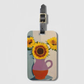 Zonnebloem Bagagelabel (Voorkant (verticaal))