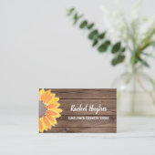 Zonnebloem Barn Wood Visitekaartje (Staand voorkant)