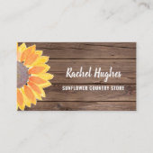 Zonnebloem Barn Wood Visitekaartje (Voorkant)